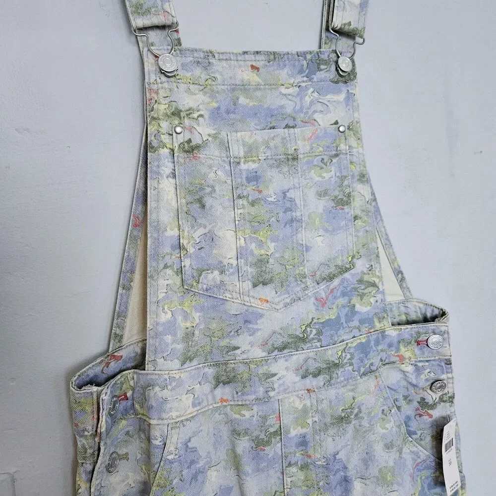 NWT Anthropologie Pilcro Cut-Off Short Overalls | 30 - Picture 6 of 6